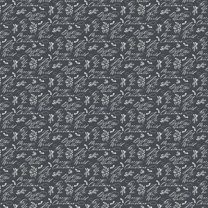 Charcoal - Holiday Wishes 44" Wide Cotton (66250503-02) 🇨🇦 - Maple Leaf Quilting Company Ltd.