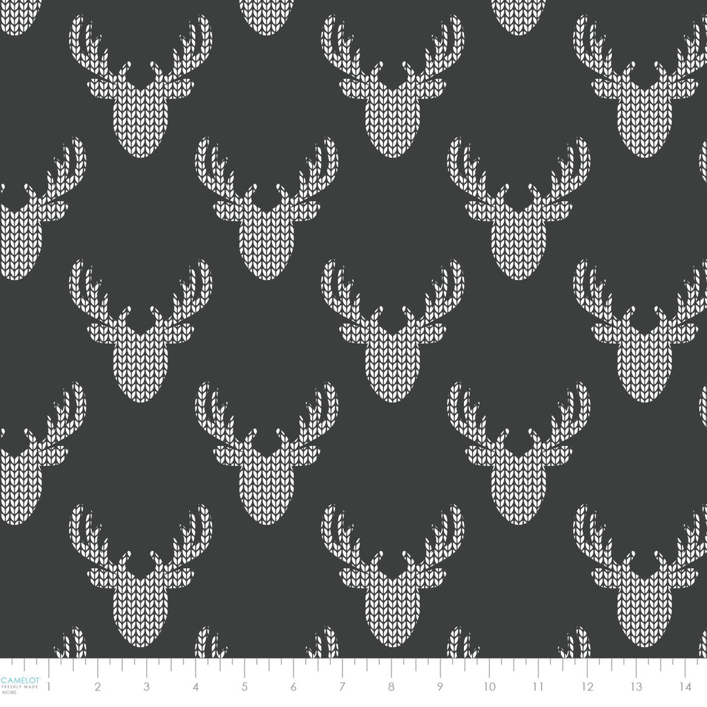 Charcoal - 🇨🇦 North of Ordinary 44" Wide Cotton (21191705-02) - Maple Leaf Quilting Company Ltd.
