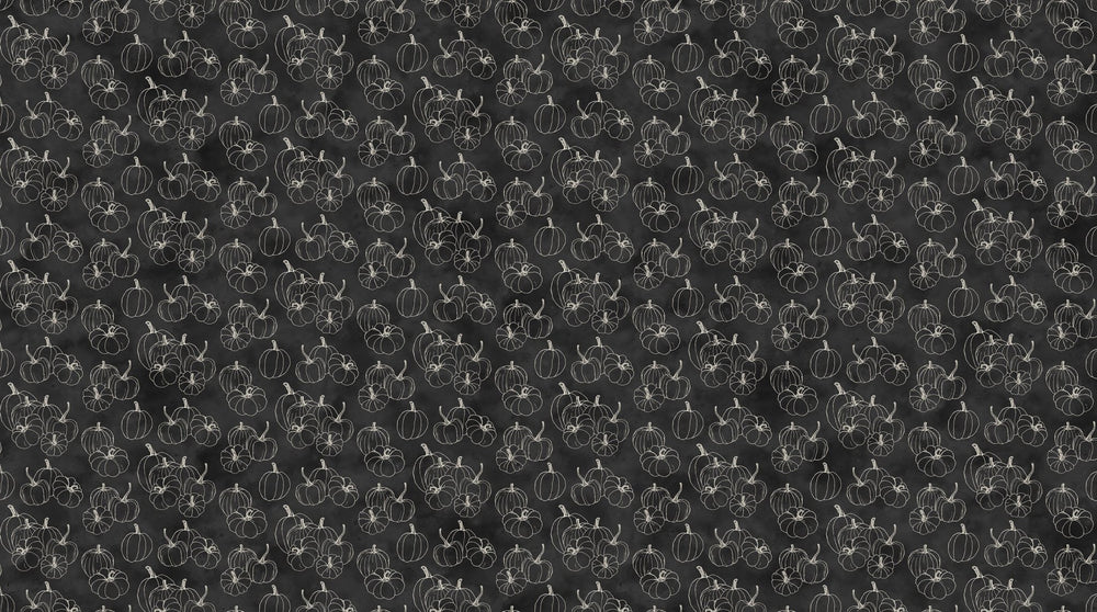 Charcoal Pumpkin Blender - Night Owl | 43/44" Cotton (DP28852 - 96) - Sold in UNITS of ¼ metre - Maple Leaf Quilting Company Ltd.