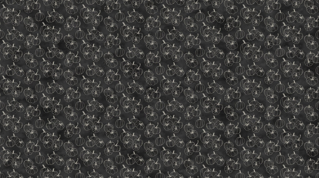 Charcoal Pumpkin Blender - Night Owl | 43/44" Cotton (DP28852 - 96) - Sold in UNITS of ¼ metre - Maple Leaf Quilting Company Ltd.