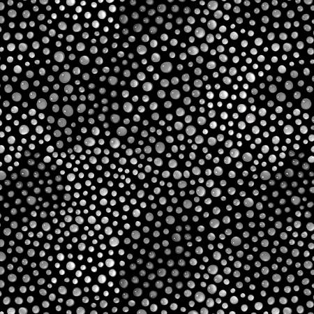Charcoal Water Droplets 108" Cotton (BQ3328 - 98) – Sold in UNITS of ¼ metre - Maple Leaf Quilting Company Ltd.