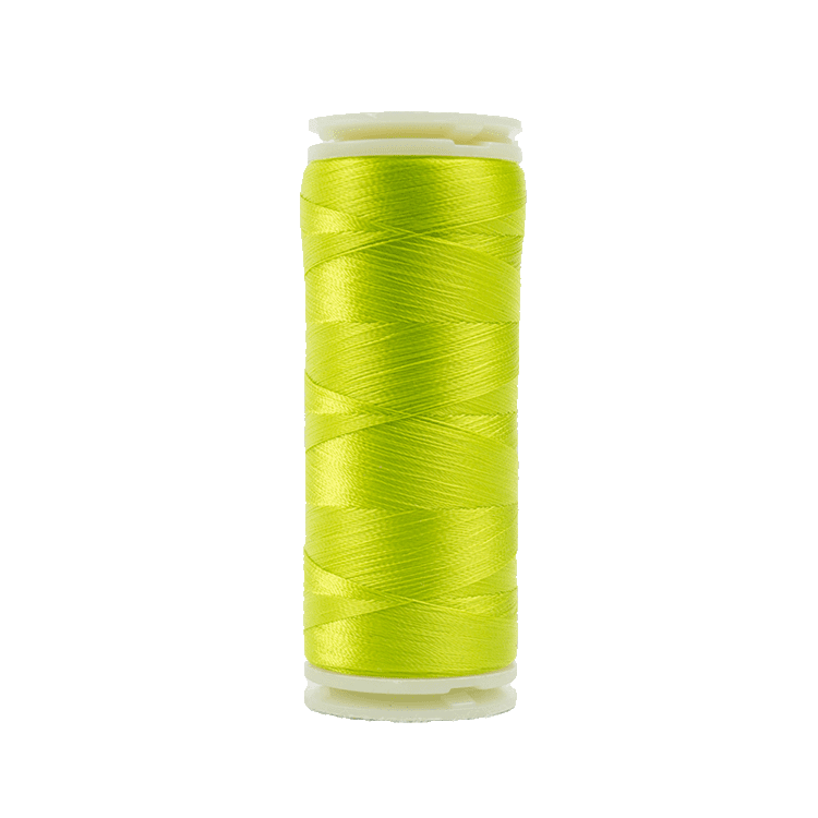 Chartreuse - 702 | InvisaFil™ 100wt Invisible Cottonized Polyester Thread (400m/437yd) - Maple Leaf Quilting Company Ltd.