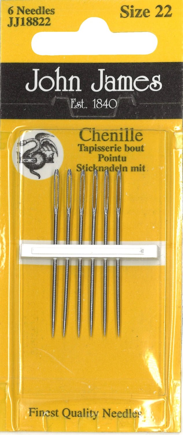 Chenille Sewing Needles - Size 22 - Maple Leaf Quilting Company Ltd.