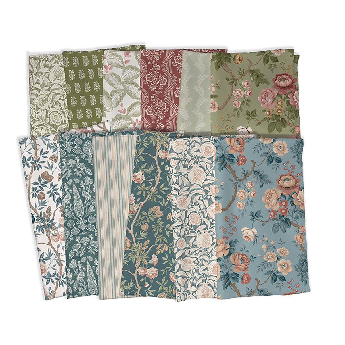 Chiswick Grove - Chiswick & Trellis | Fat Quarter (20 Pack) - Maple Leaf Quilting Company Ltd.