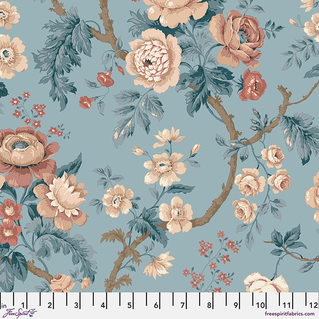 Chiswick Grove Hykenham - Blue | 43/44" Cotton - Maple Leaf Quilting Company Ltd.