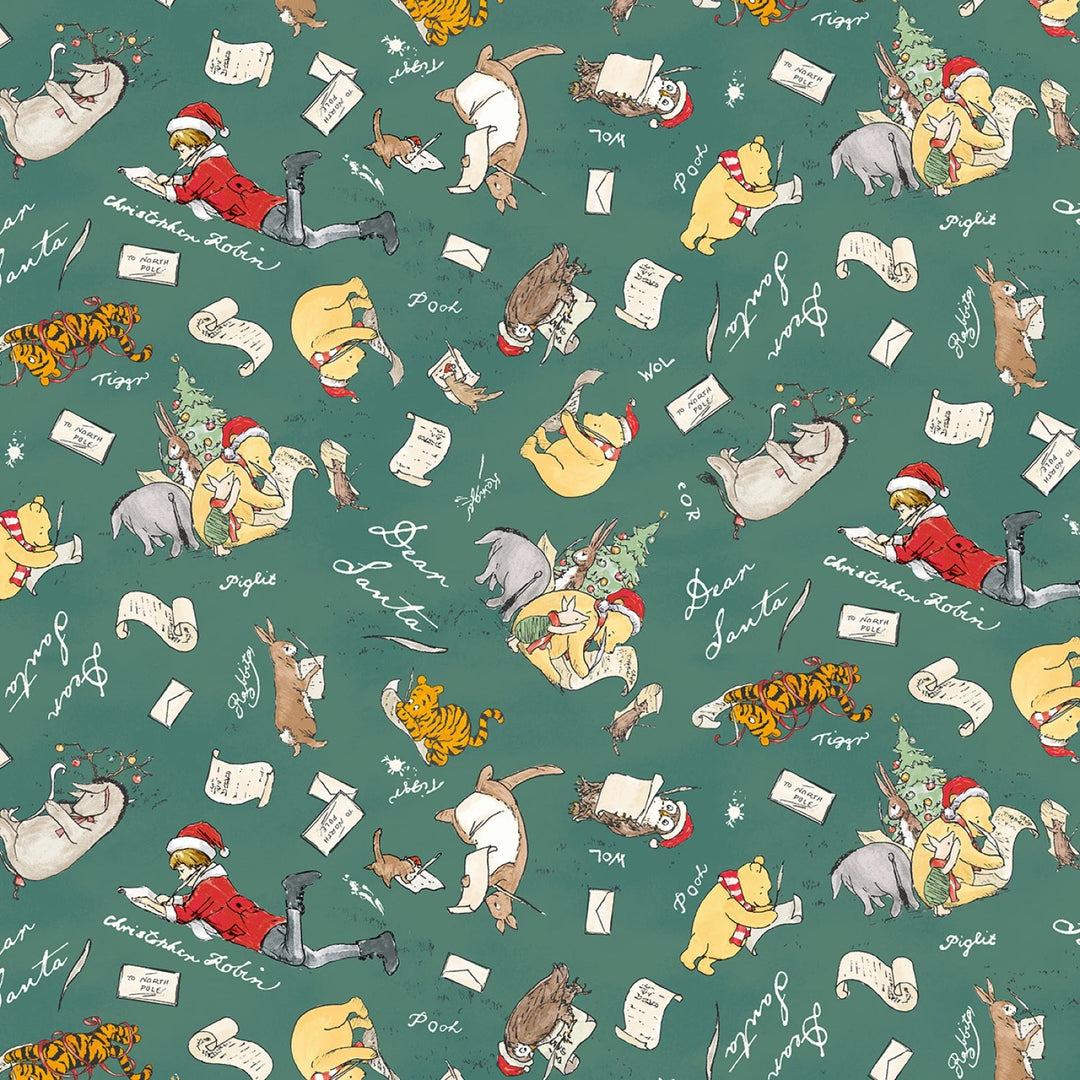 Christmas at Pooh Corner - Forest Dear Santa 12" | 44"/45" Cotton - Maple Leaf Quilting Company Ltd.