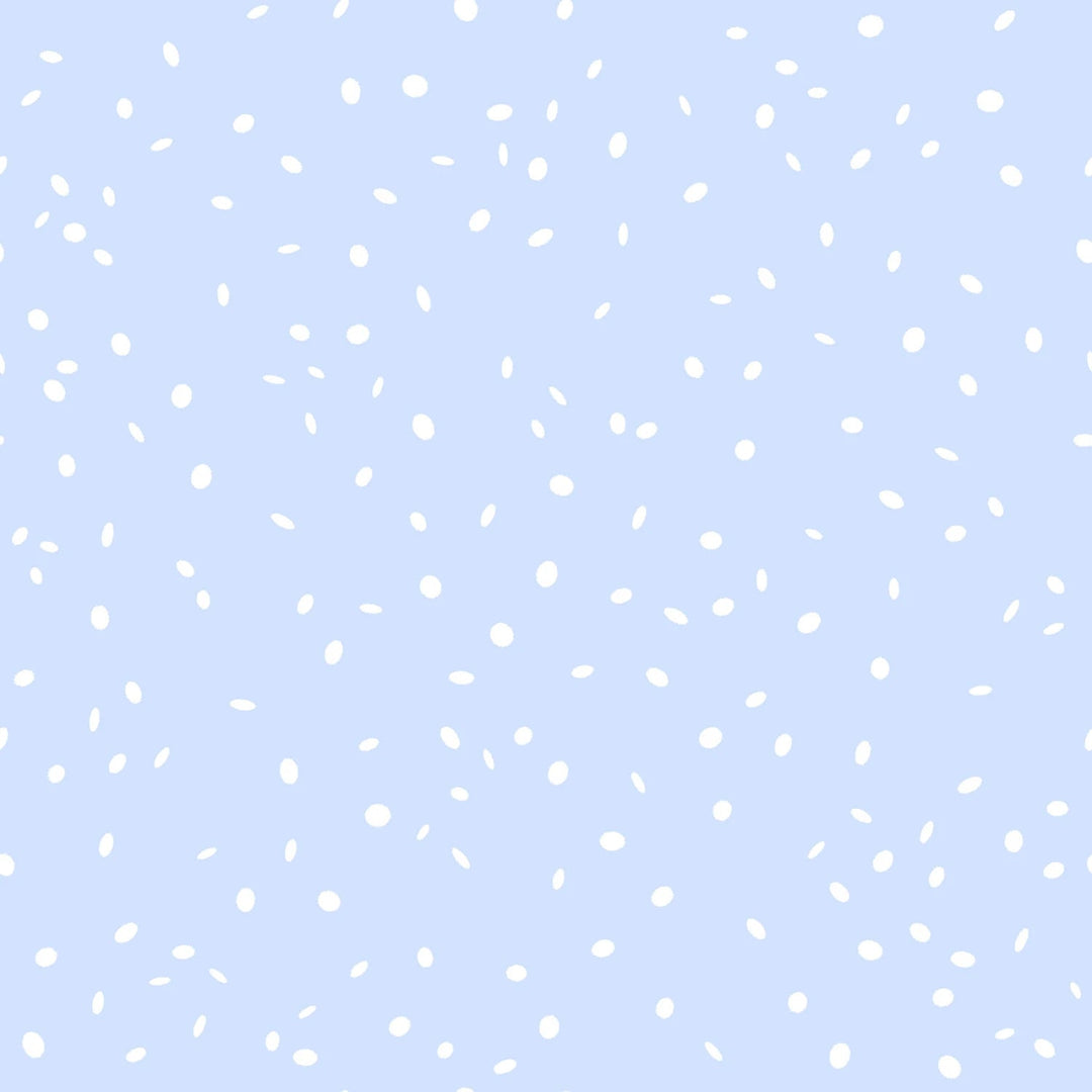 Christmas at Pooh Corner - Light Blue Snowflakes 6" | 44"/45" Cotton - Maple Leaf Quilting Company Ltd.