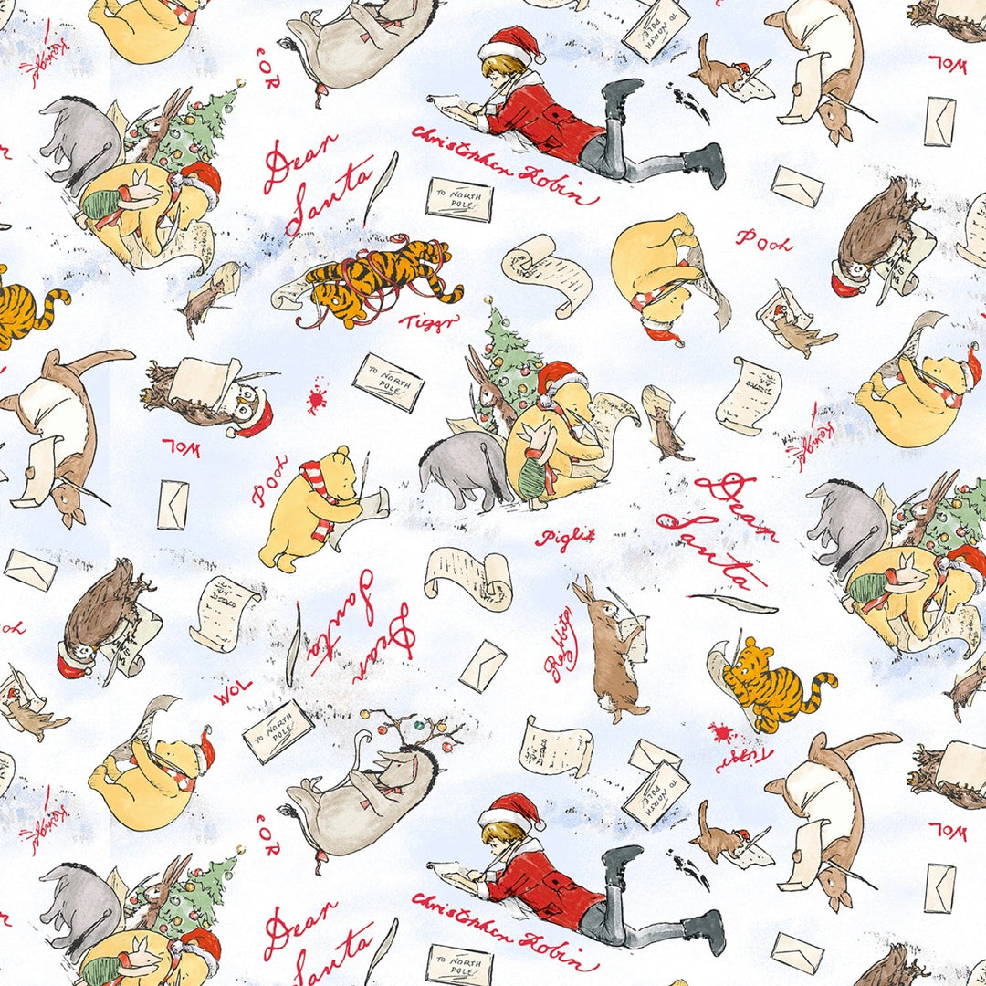 Christmas at Pooh Corner - Snow Dear Santa 14" | 58/60" Minky - Maple Leaf Quilting Company Ltd.