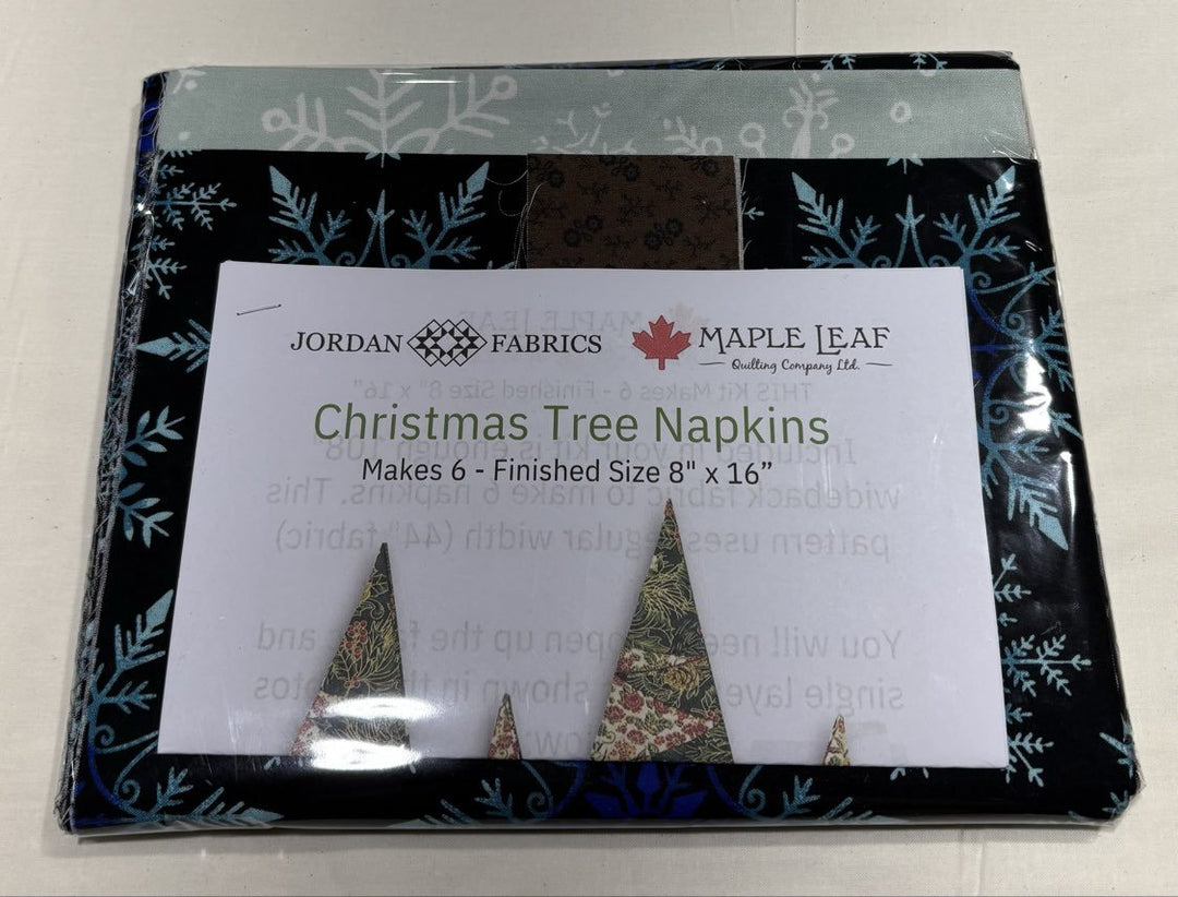 Christmas Tree Napkin - Kit (6pc set) - Maple Leaf Quilting Company Ltd.