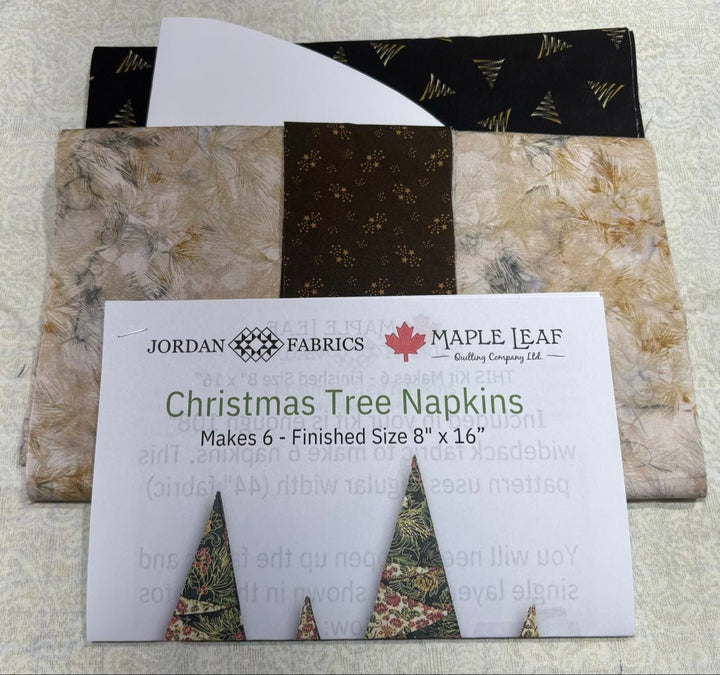 Christmas Tree Napkin - Kit (6pc set) - Maple Leaf Quilting Company Ltd.