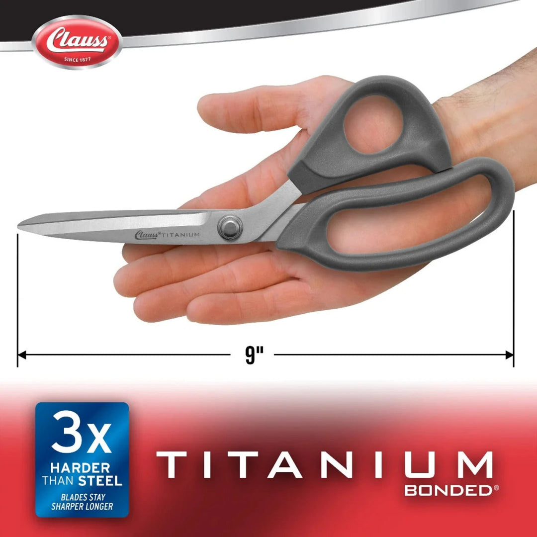 Clauss Scissor Titanium Ultraflex Shear 9" (18080 - 003) - Maple Leaf Quilting Company Ltd.