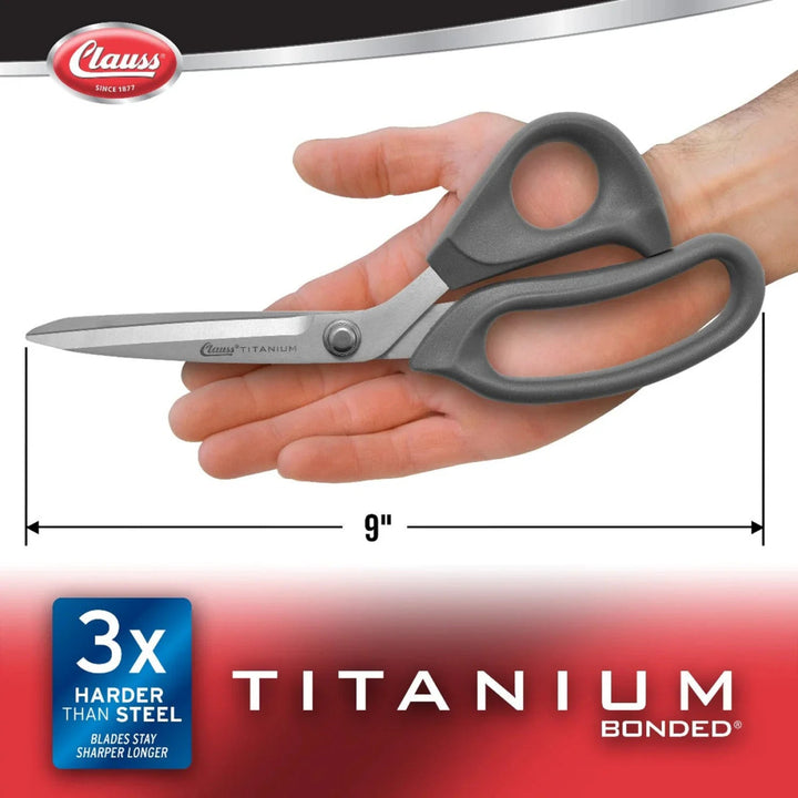 Clauss Scissor Titanium Ultraflex Shear 9" (18080 - 003) - Maple Leaf Quilting Company Ltd.