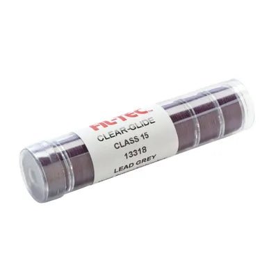 Clear - Glide - Class 15/A 92yds Lead Grey Tube Bobbins (13318) - Maple Leaf Quilting Company Ltd.