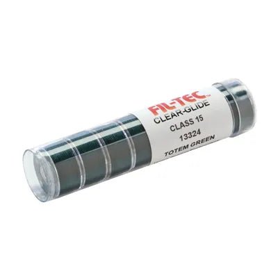 Clear - Glide - Class 15/A 92yds Totem Green Tube Bobbins (13324) - Maple Leaf Quilting Company Ltd.