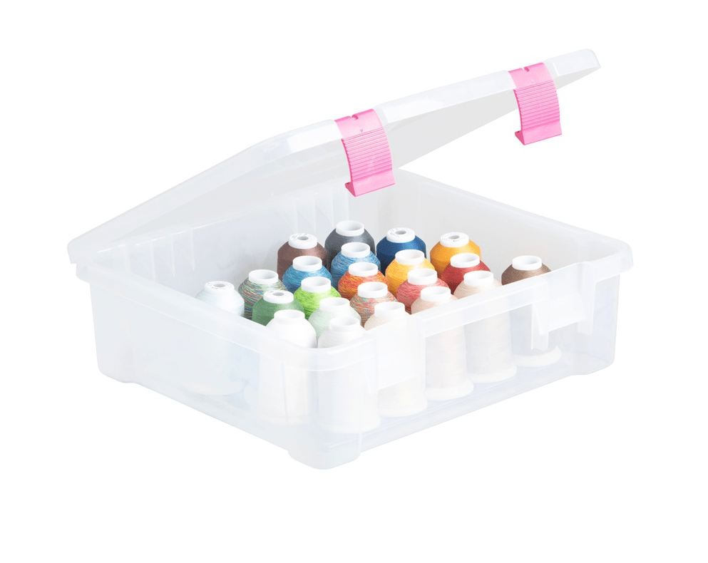 Clear Plastic Cone Storage Bin - Maple Leaf Quilting Company Ltd.