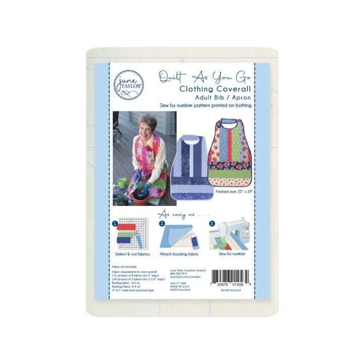 Clothing Coverall Quilt - As - You - Go Kit - Adult Bib/Apron - Maple Leaf Quilting Company Ltd.