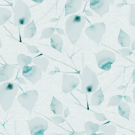 Cloud Water Color Leaves 108" Cotton (BQ3502 - 62) – Sold in UNITS of ¼ metre - Maple Leaf Quilting Company Ltd.