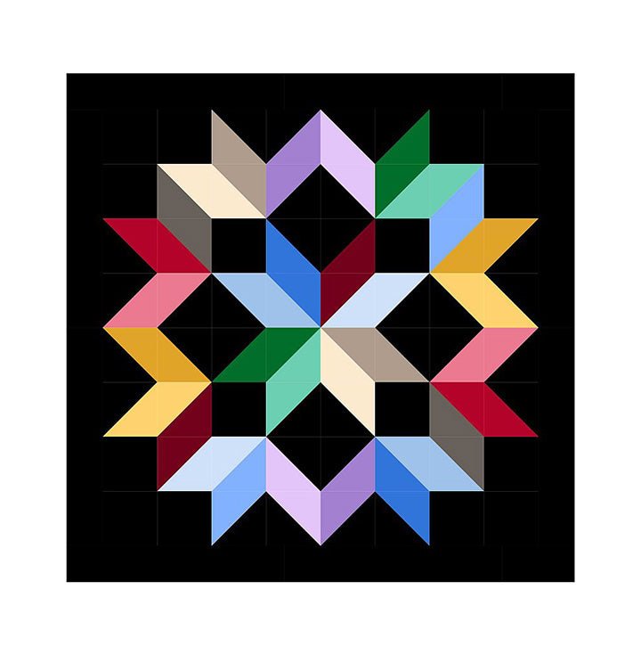 Colorburst Quilt Kit - Maple Leaf Quilting Company Ltd. kit pattern
