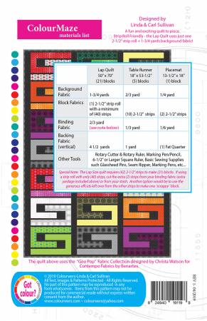 Colourmaze (CW-119) - Maple Leaf Quilting Company Ltd.
