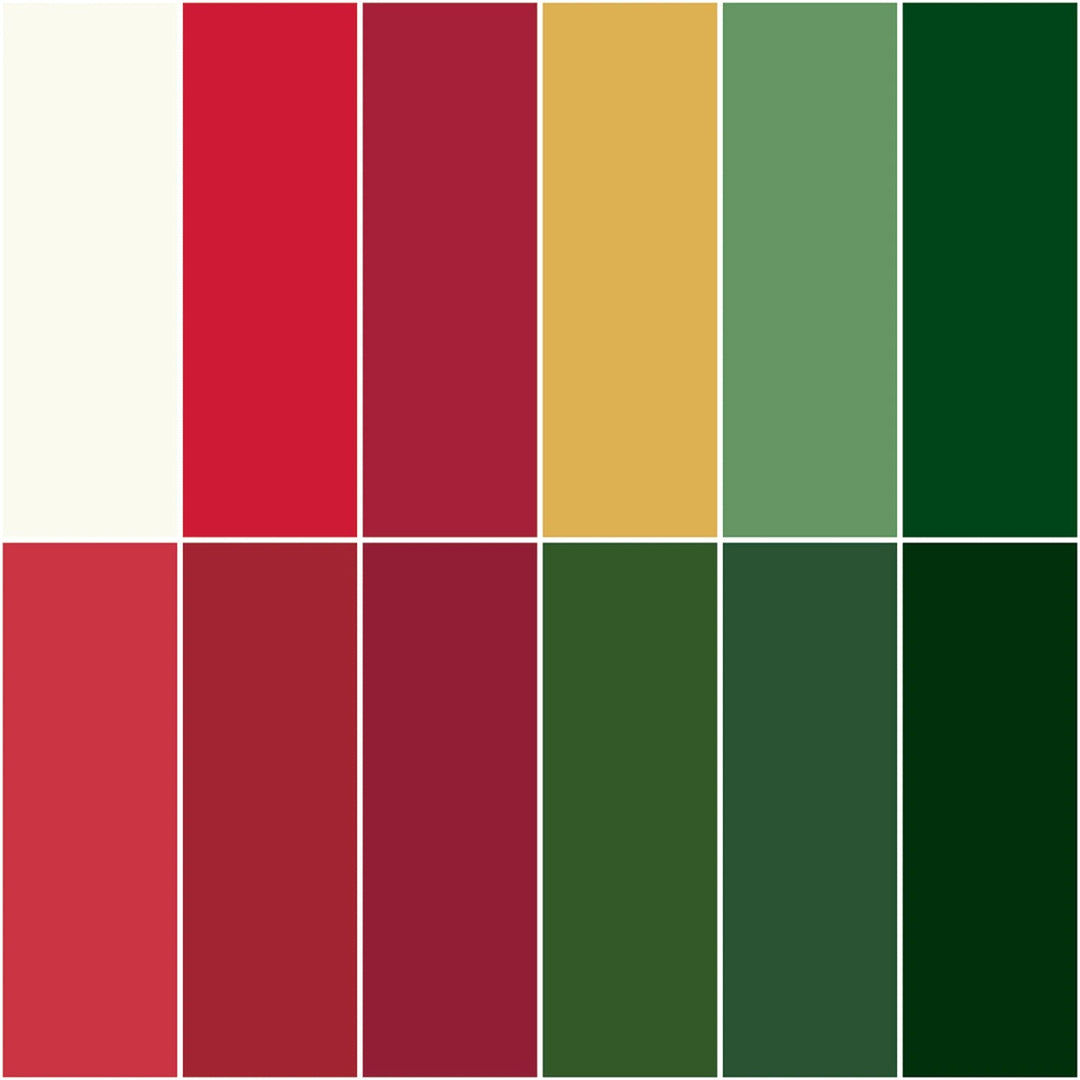 Confetti Cotton Christmas Bundle| Fat Quarter Package - 12pcs (FQ - CHR120 - 12) - Maple Leaf Quilting Company Ltd.