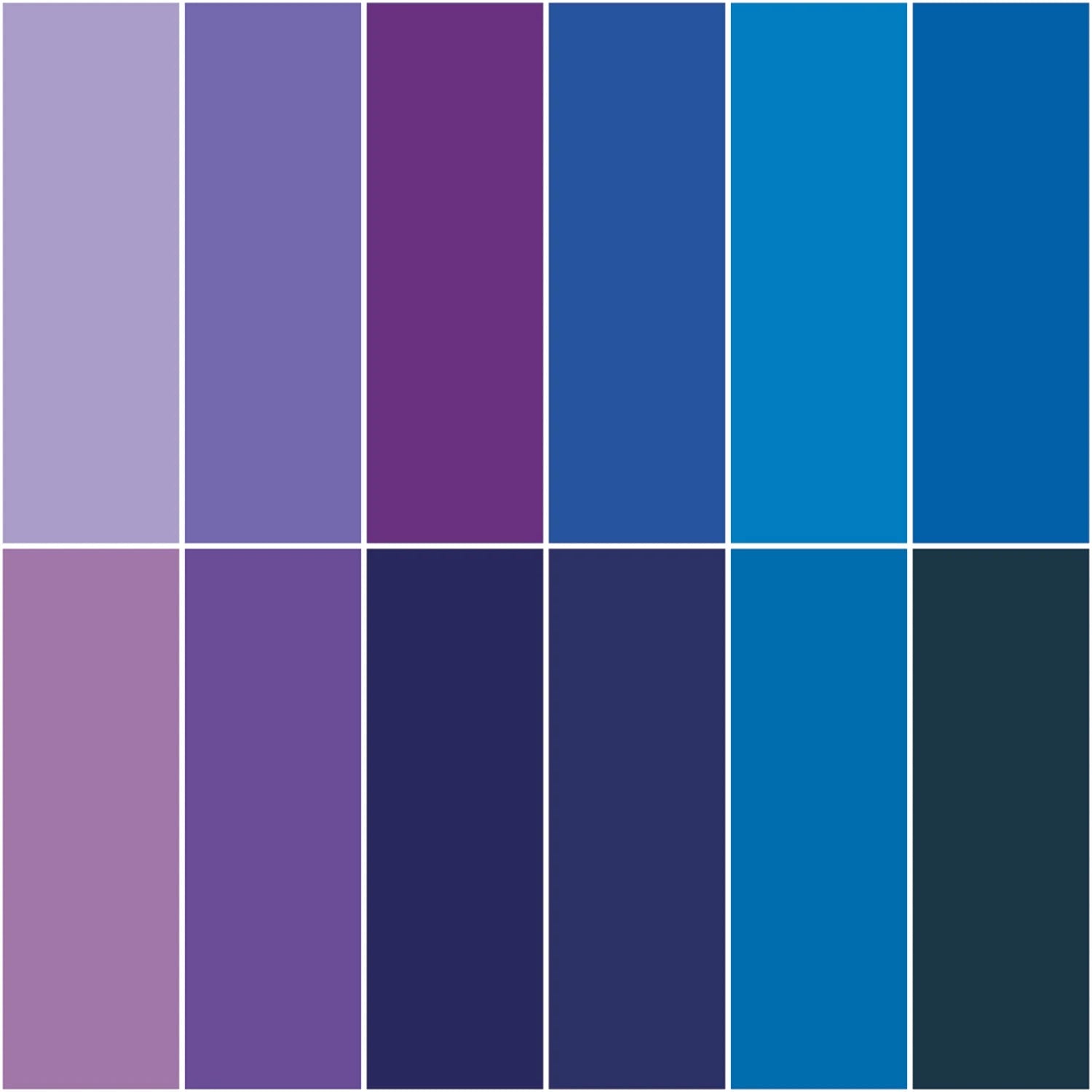Confetti Cotton Sapphire Dusk Bundle | Fat Quarter Package - 12pcs (FQ - SAP120 - 12) - Maple Leaf Quilting Company Ltd.