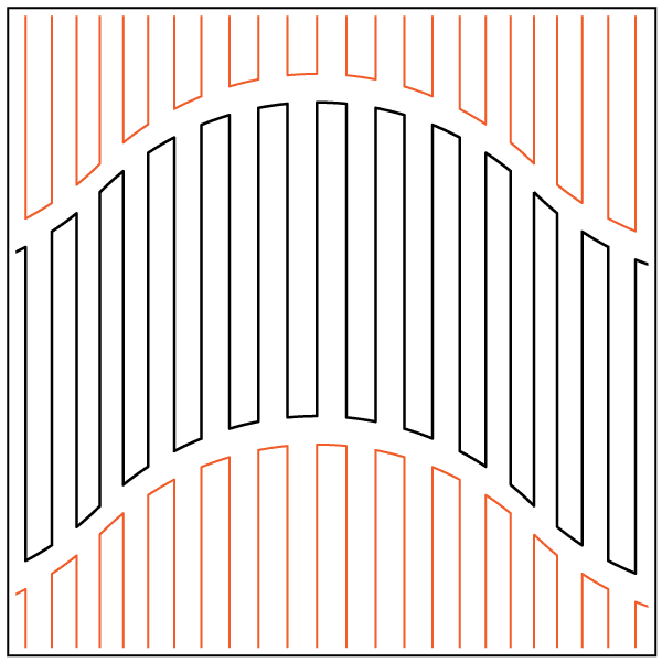 Corrugation 1 – 8.25” Paper Pantograph - Maple Leaf Quilting Company Ltd.