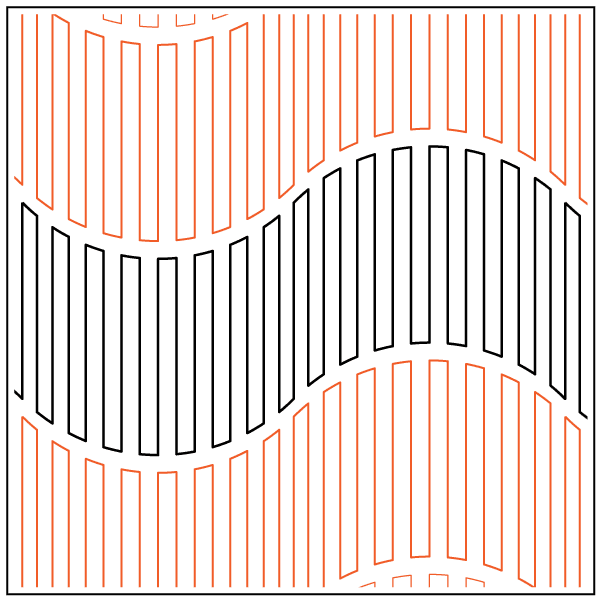 Corrugation 1 – 8.25” Paper Pantograph - Maple Leaf Quilting Company Ltd.