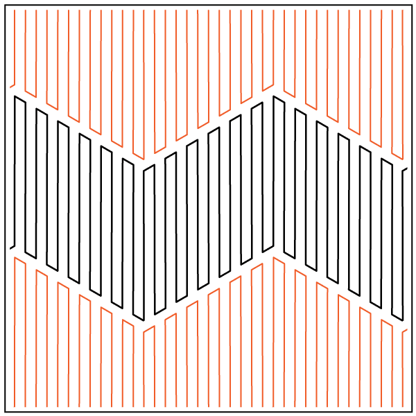 Corrugation 2 – 9.75” Paper Pantograph - Maple Leaf Quilting Company Ltd.