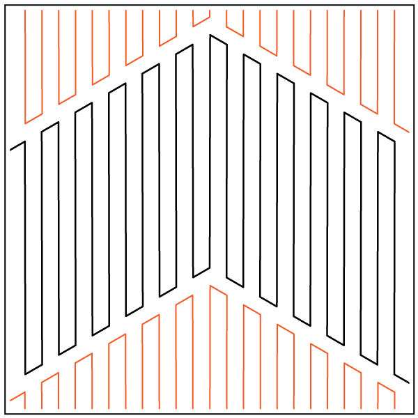 Corrugation 2 – 9.75” Paper Pantograph - Maple Leaf Quilting Company Ltd.