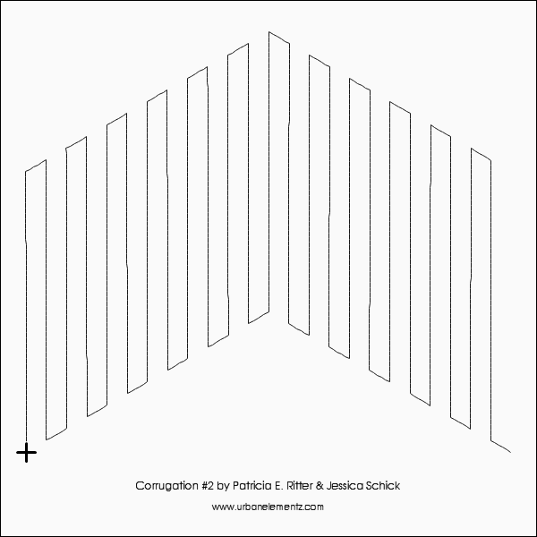 Corrugation #2  – 9.75” Paper Pantograph