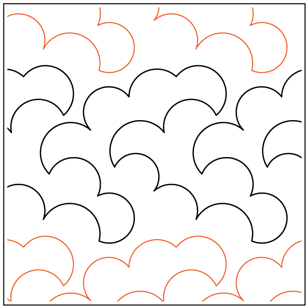 Cotton – 5.5” Paper Pantograph - Maple Leaf Quilting Company Ltd.