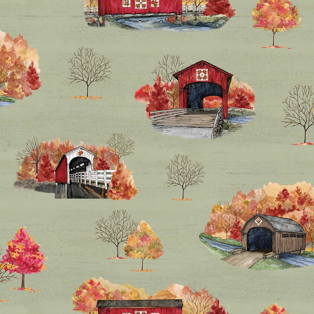 Covered Bridges - 1 Yard Cuts - Maple Leaf Quilting Company Ltd.
