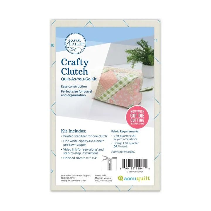 Crafty Clutch Quilt - As - You - Go Kit - Maple Leaf Quilting Company Ltd.