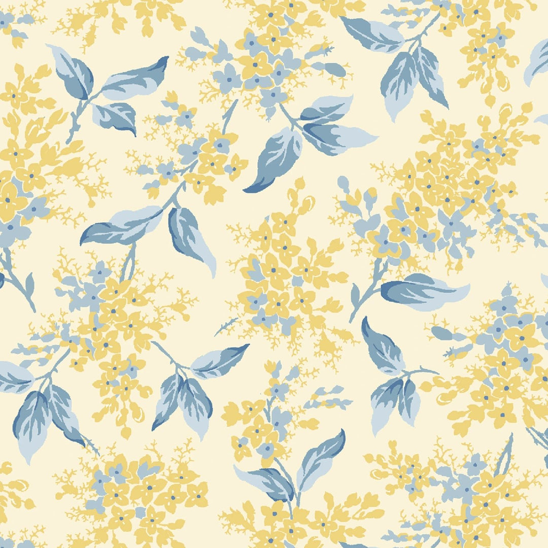 Cream Floral Branches | 108” Cotton (QB581582D - CREAM) - Sold in UNITS of 1/4 metre - Maple Leaf Quilting Company Ltd.