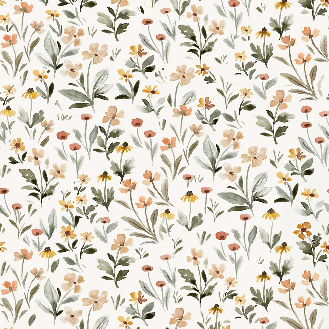 Cream Flower Power 108” Cotton (XST-DCJ3460CREAM) - Sold in UNITS of 1/4 metre - Maple Leaf Quilting Company Ltd.