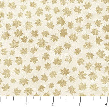 Cream - Leaf Blender | 43/44" Cotton (29022-11) - Sold in UNITS of ¼ metre - Maple Leaf Quilting Company Ltd.