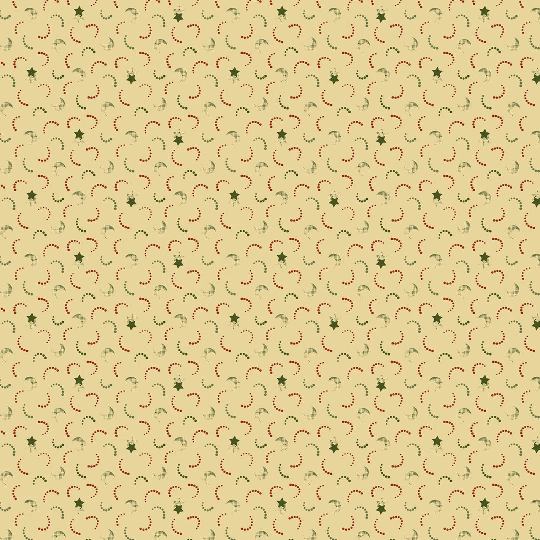 Cream Moon Stars 44” - (R111337D - CREAM) – Sold in UNITS of ¼ metre - Maple Leaf Quilting Company Ltd.