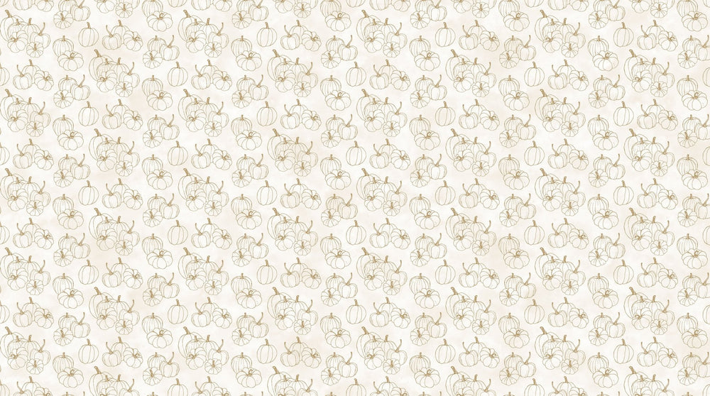 Cream Pumpkin Blender - Night Owl | 43/44" Cotton (DP28852 - 11) - Sold in UNITS of ¼ metre - Maple Leaf Quilting Company Ltd.