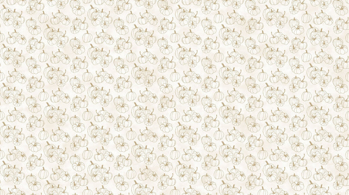 Cream Pumpkin Blender - Night Owl | 43/44" Cotton (DP28852 - 11) - Sold in UNITS of ¼ metre - Maple Leaf Quilting Company Ltd.