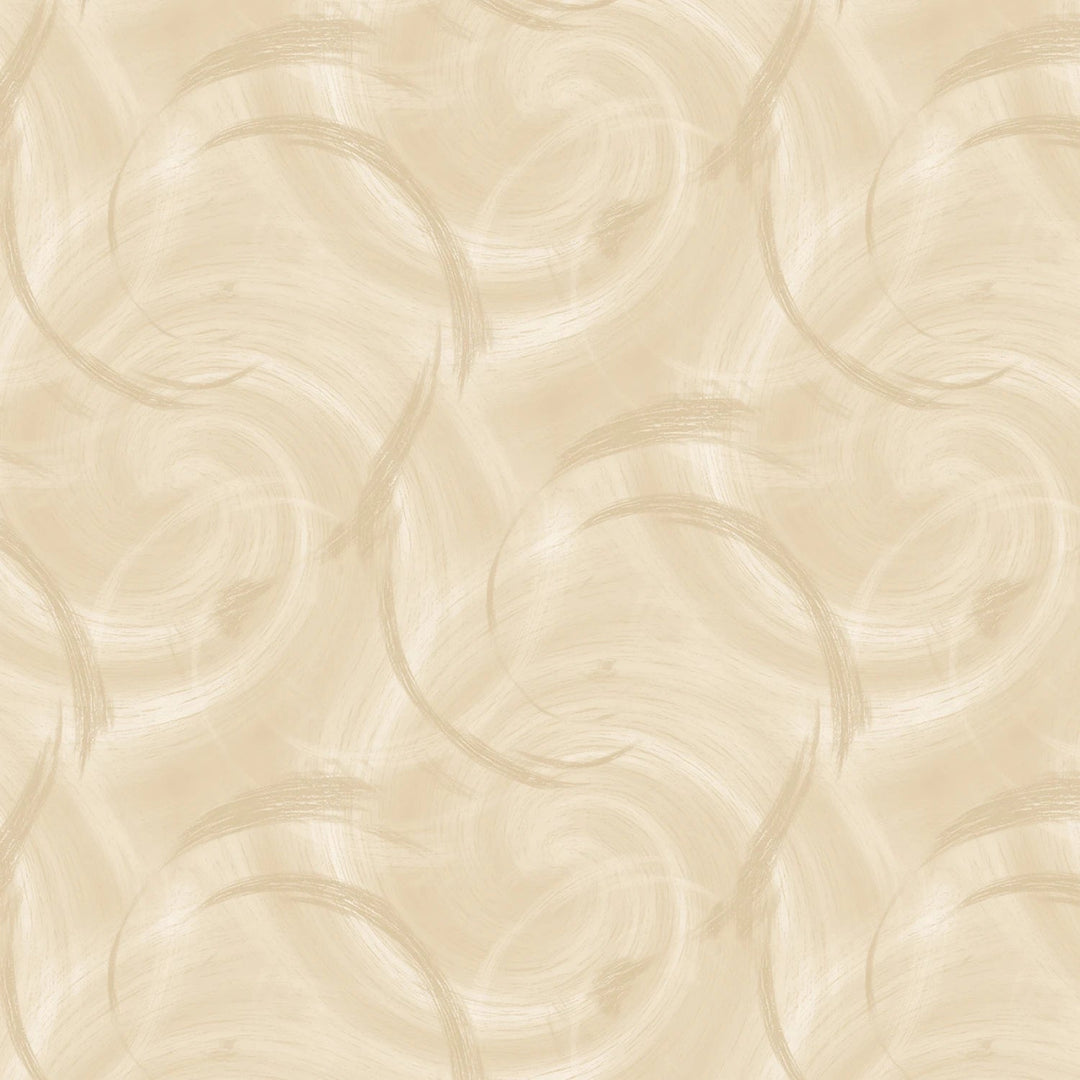 Cream Quasi Circle Texture 108” Flannel (BQ3995F - 41) - Sold in UNITS of 1/4 metre - Maple Leaf Quilting Company Ltd.