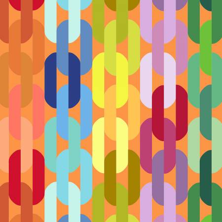 Creamsicle Links 108" Cotton (54574DW - 1DES) – Sold in UNITS of ¼ metre - Maple Leaf Quilting Company Ltd.