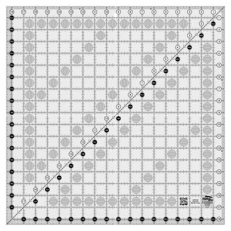 Creative Grids Quilt Ruler 18 - 1/2in Square (CGR1818) - Maple Leaf Quilting Company Ltd.