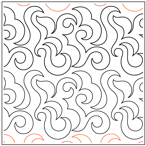 Creative Sisters's Firefly – 7” Paper Pantograph - Maple Leaf Quilting Company Ltd.