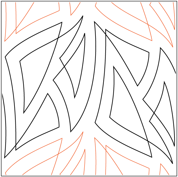 Crisscross – 9” Paper Pantograph - Maple Leaf Quilting Company Ltd.