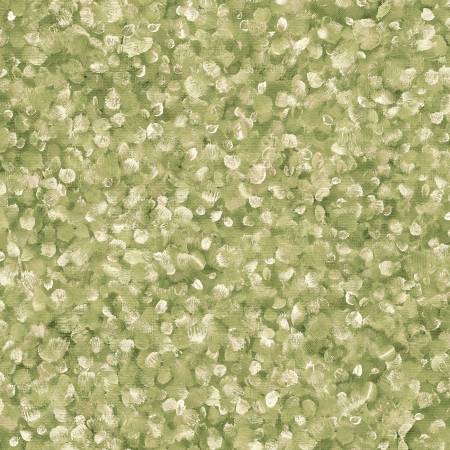 Dabble Paint Drops Texture Sage 118" Cotton (1864515) – Sold in UNITS of ¼ metre - Maple Leaf Quilting Company Ltd.