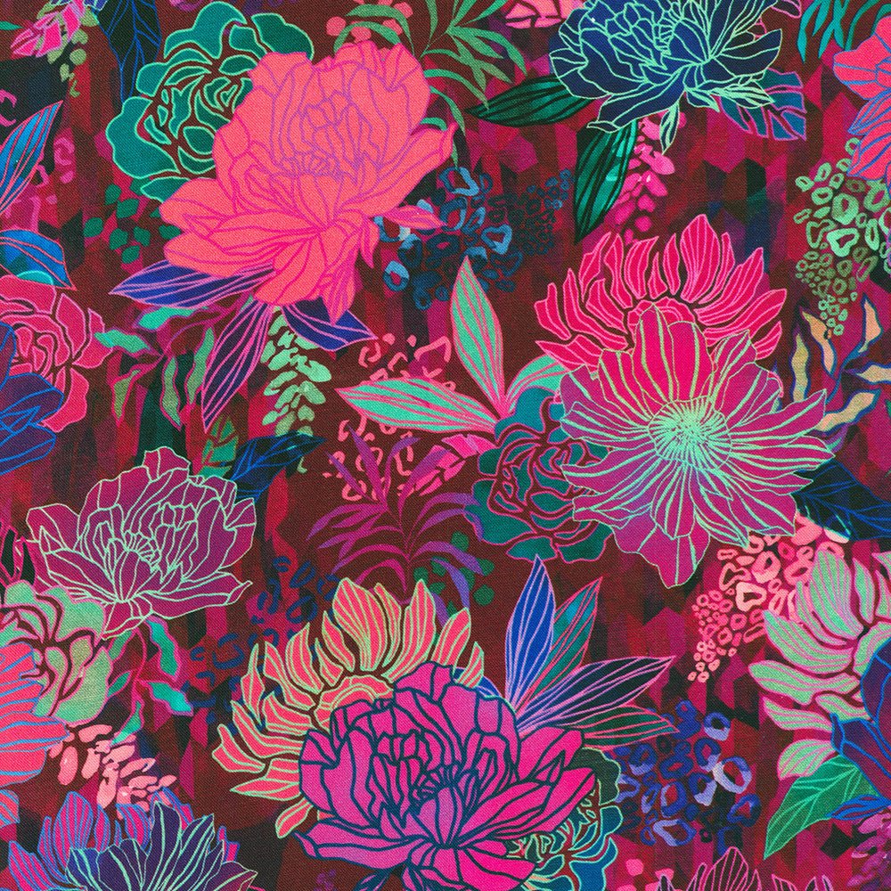 Dahlia from Robert Kaufman | 108” Cotton (SRKDX21970472) - Sold in UNITS of 1/4 metre - Maple Leaf Quilting Company Ltd.