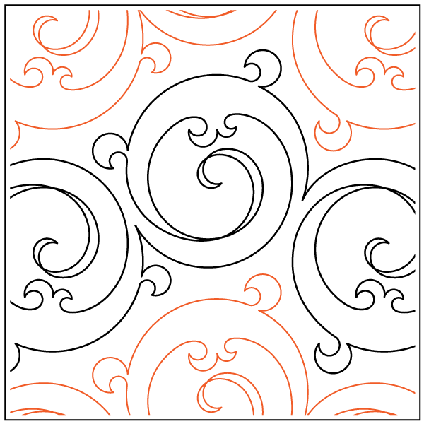 Dainty – 9” Paper Pantograph - Maple Leaf Quilting Company Ltd.