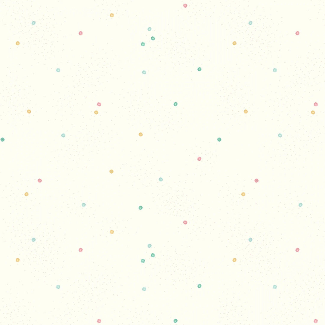 Dainty Daisy by Beverly McCullough Collection - Pastel | 108" Cotton (WB700R - PASTEL) – Sold in UNITS of ¼ metre - Maple Leaf Quilting Company Ltd.