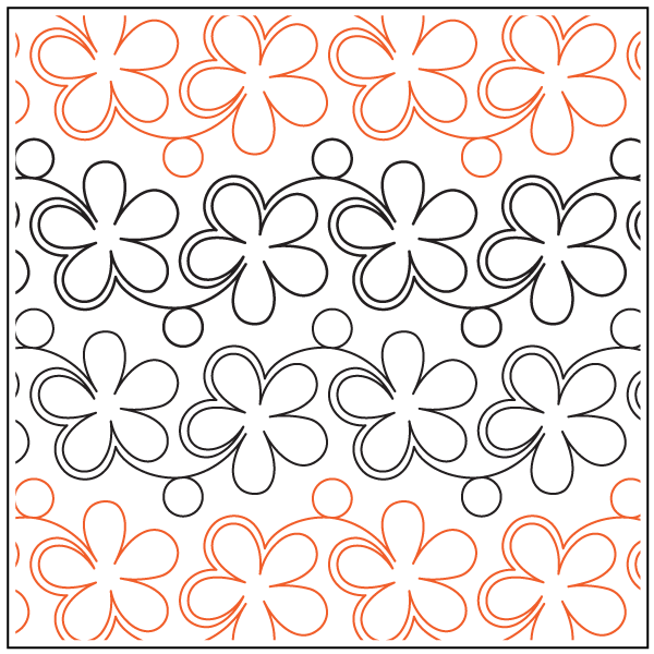 Daisies and Dots – 5.25” Paper Pantograph