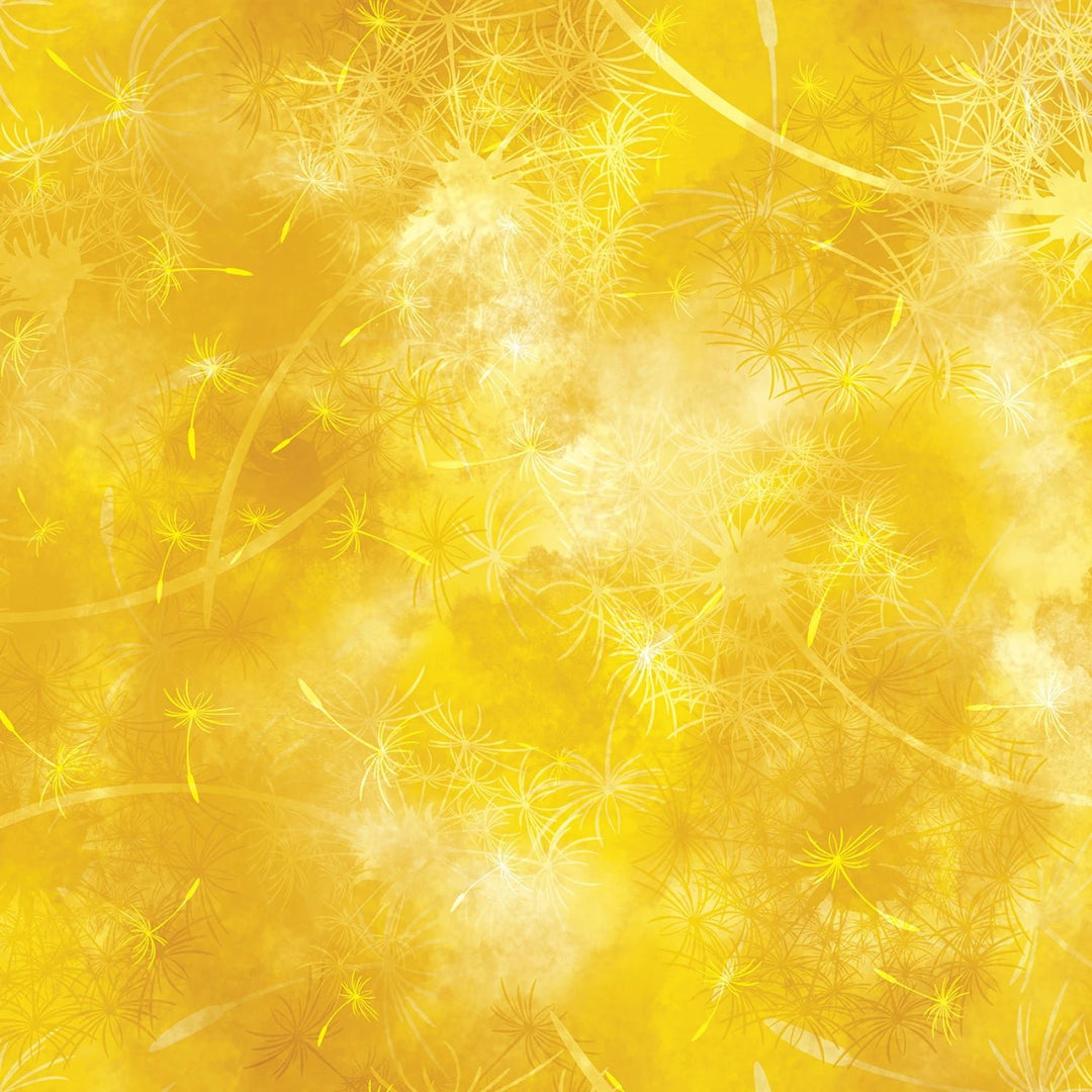 Dandelion Dreams - Yellow Delight | 108" Cotton - Maple Leaf Quilting Company Ltd.